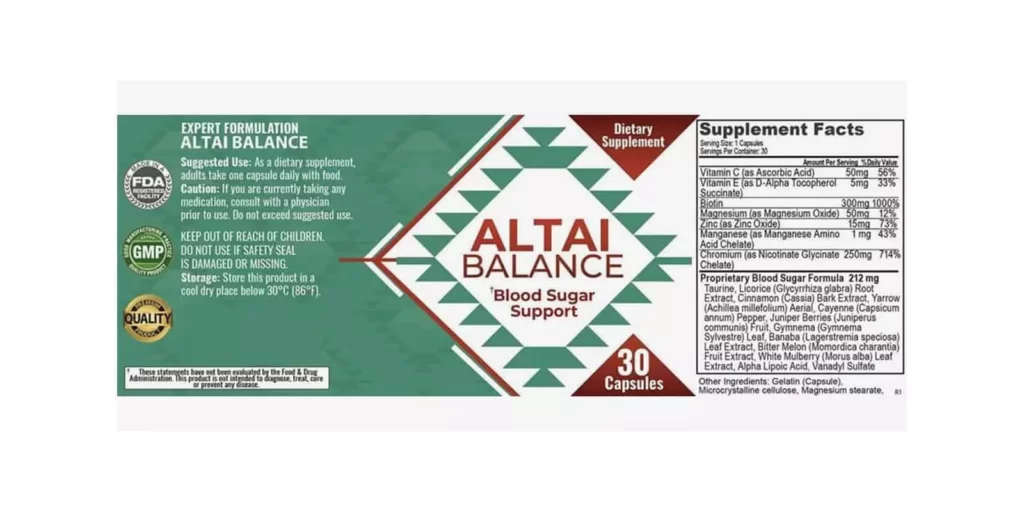 Altai Balance Supplement Reviews