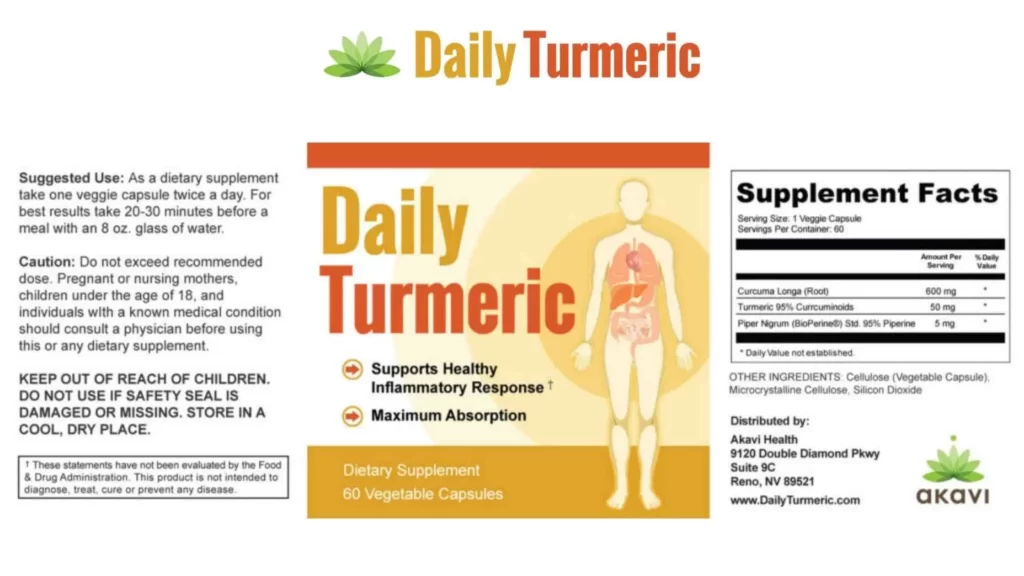 Daily Turmeric Supplement Reviews
