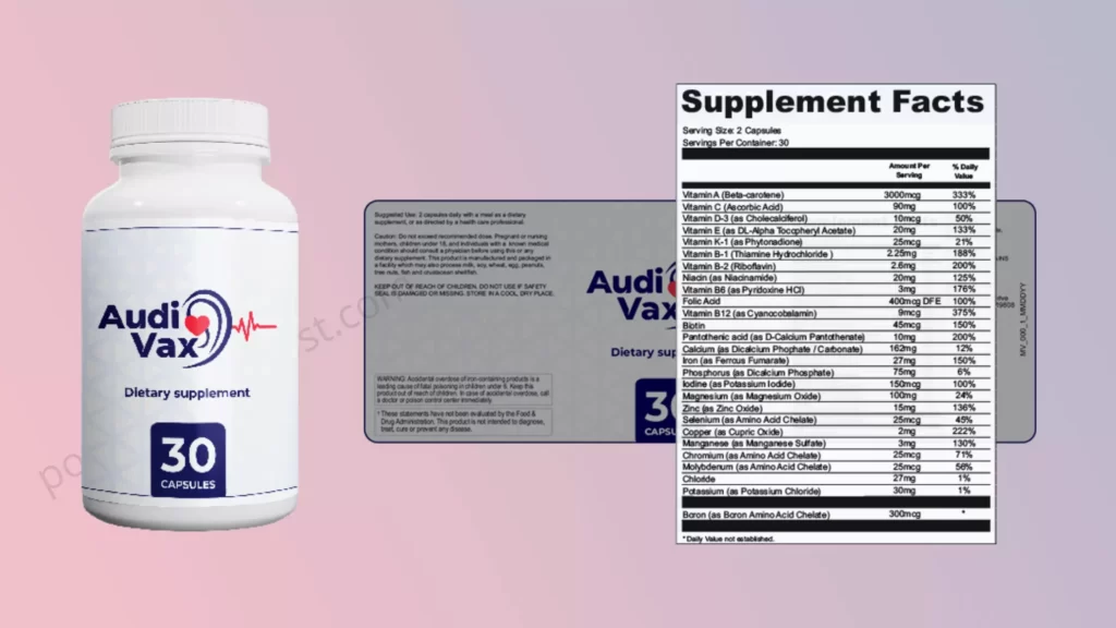 AudiVax Supplement