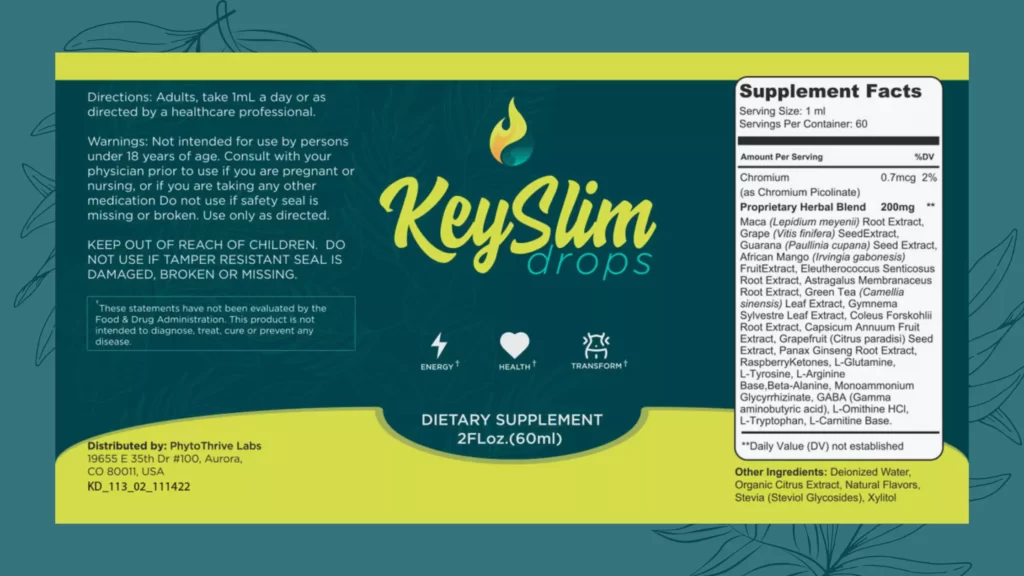 Keyslim-Drops-Dosage