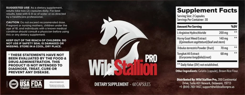 Wild Stallion Pro Dosage