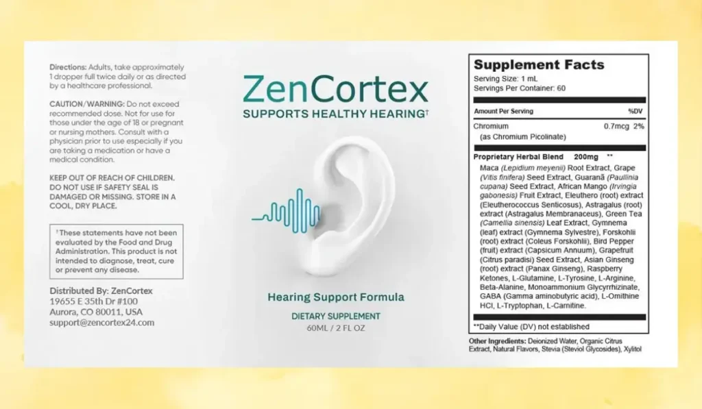 ZenCortex Supplement