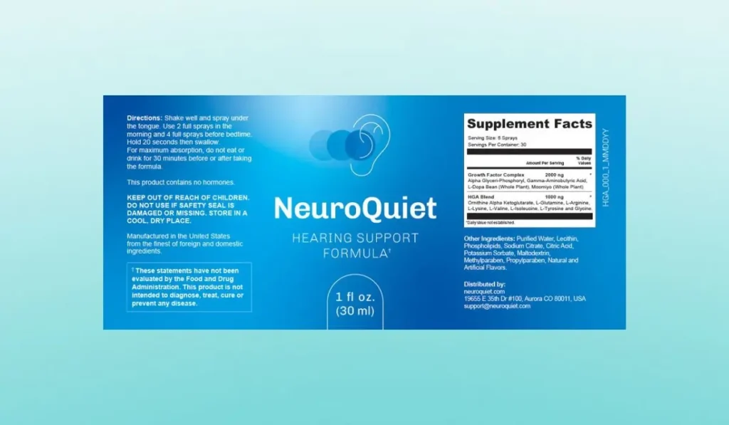 NeuroQuiet-Dosage