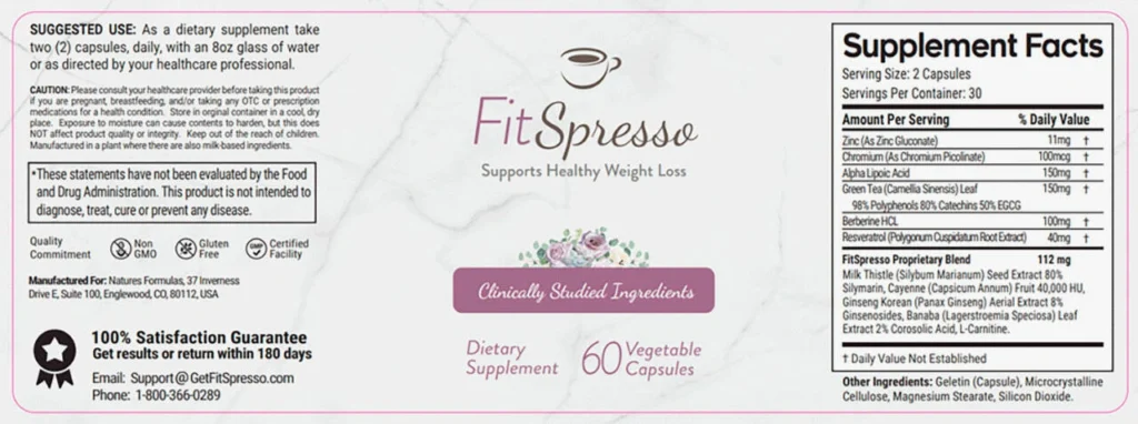 FitSpresso Supplement