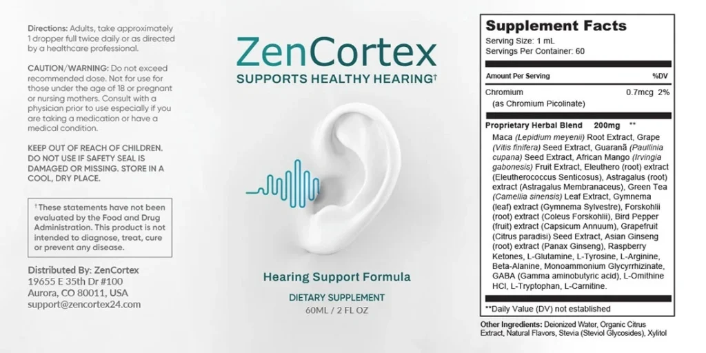 ZenCortex Supplement